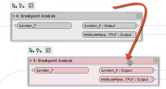 Moving objects inside a bookmark